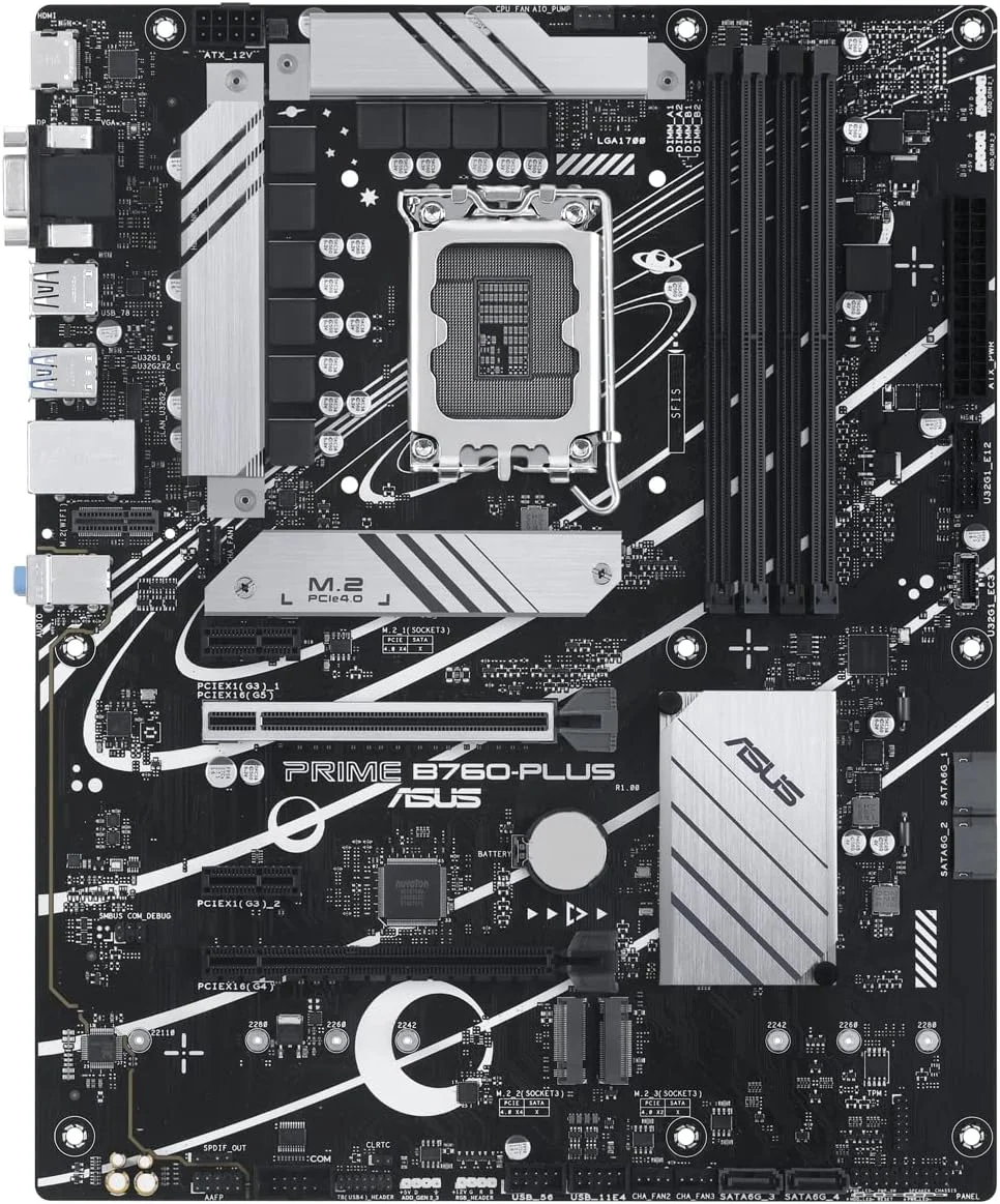 مادربرد ایسوس پرایم B760-PLUS (سوکت 1700/B760/DDR5/S-ATA 6Gb/s/ATX)