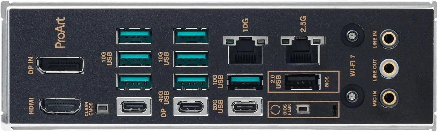 مادربرد ایسوس ProArt X870E-Creator WiFi – AMD AM5، چیپست X870E، PCIe 5.0، USB4، Wi-Fi 7