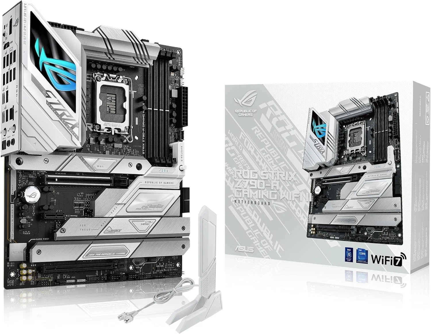 مادربرد گیمینگ ایسوس ROG Strix Z790-A Gaming WiFi II (WiFi 7) LGA 1700 (نسل 14، 13 و 12 اینتل) ATX (DDR5، 5 اسلات M.2، PCIe 5.0 x16، کانکتور USB پنل جلویی با PD 3.0 تا 30 وات)