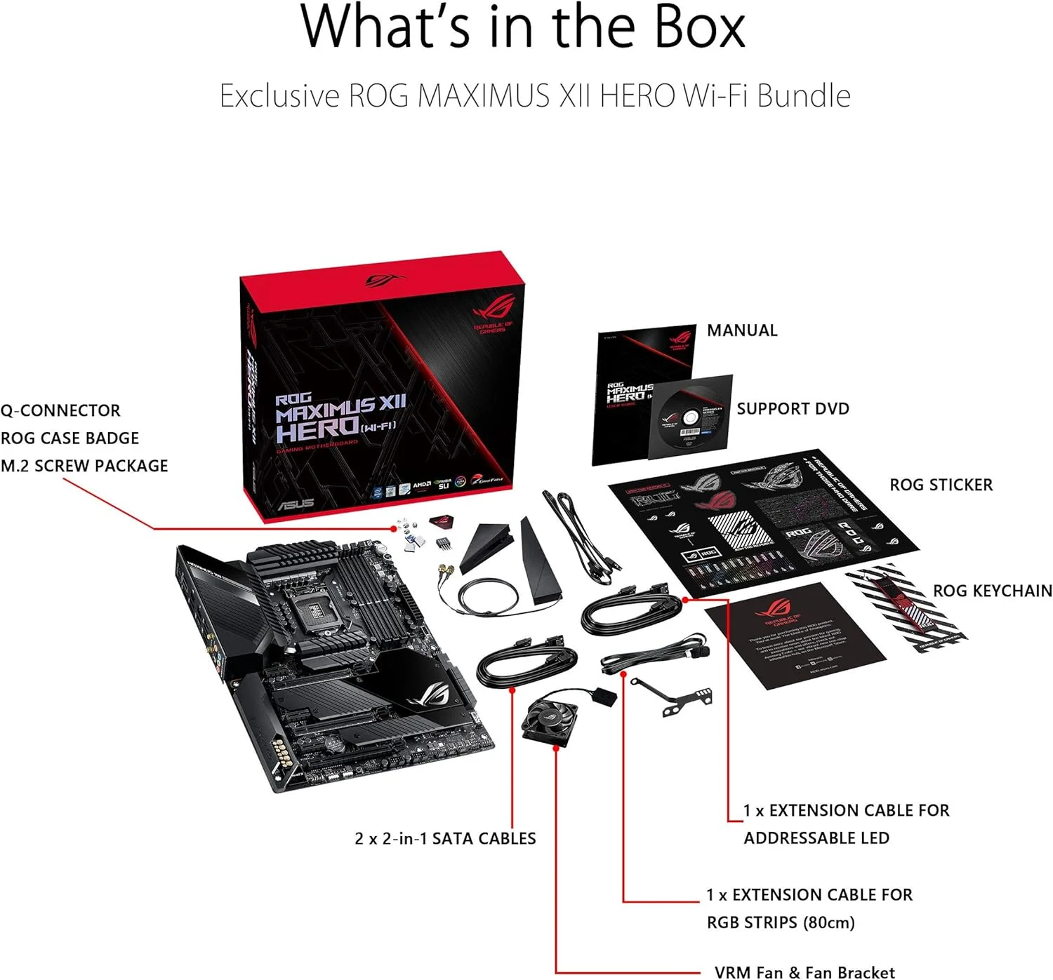 مادربرد گیمینگ ایسوس ROG Maximus XII Hero Z490 (WiFi 6) LGA 1200 (نسل دهم اینتل) ATX، دارای 14+2 فاز قدرت، DDR4 4800+، LAN 5Gbps، Intel LAN
