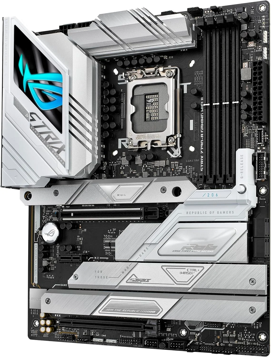مادربرد گیمینگ ایسوس ROG Strix Z790-A Gaming WiFi II (WiFi 7) LGA 1700 (نسل 14، 13 و 12 اینتل) ATX (DDR5، 5 اسلات M.2، PCIe 5.0 x16، کانکتور USB پنل جلویی با PD 3.0 تا 30 وات)
