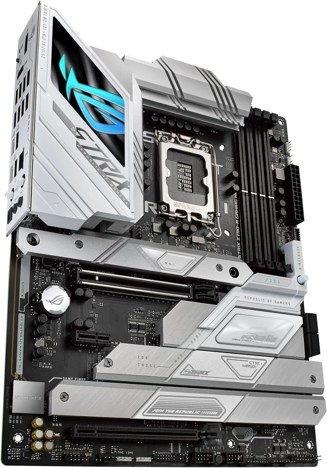 مادربرد گیمینگ ایسوس ROG Strix Z790-A Gaming WiFi II (WiFi 7) LGA 1700 (نسل 14، 13 و 12 اینتل) ATX (DDR5، 5 اسلات M.2، PCIe 5.0 x16، کانکتور USB پنل جلویی با PD 3.0 تا 30 وات)