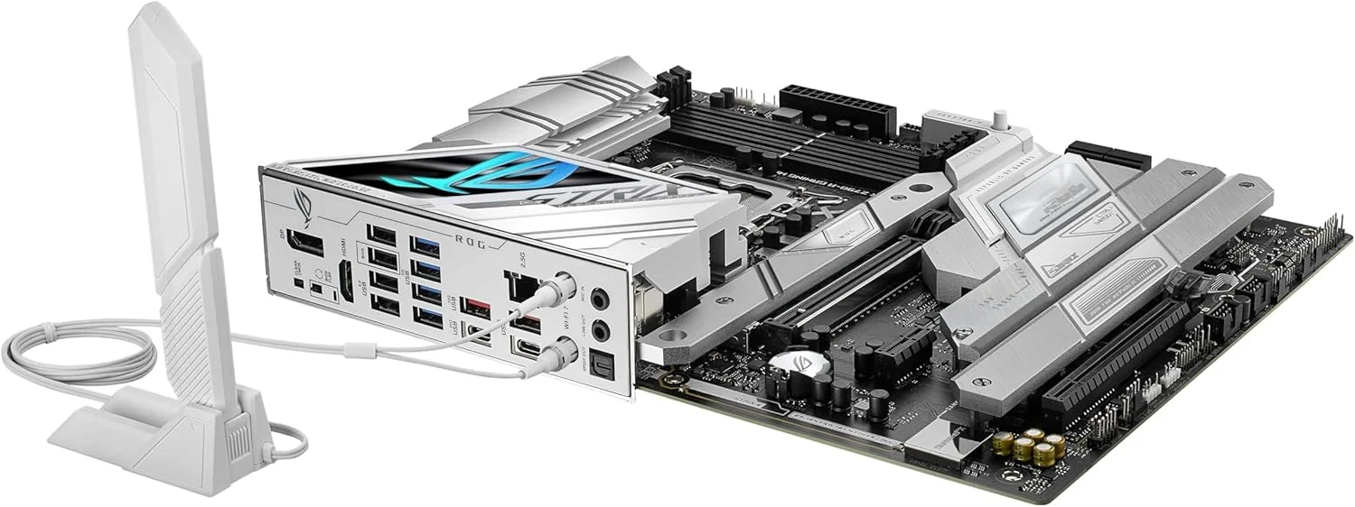 مادربرد گیمینگ ایسوس ROG Strix Z790-A Gaming WiFi II (WiFi 7) LGA 1700 (نسل 14، 13 و 12 اینتل) ATX (DDR5، 5 اسلات M.2، PCIe 5.0 x16، کانکتور USB پنل جلویی با PD 3.0 تا 30 وات)