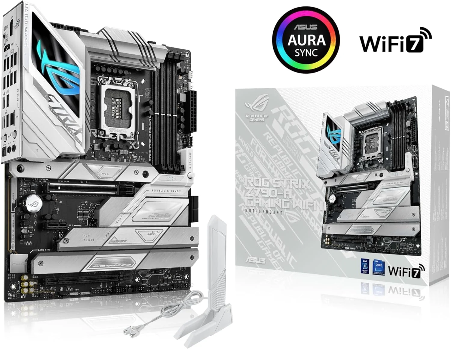مادربرد گیمینگ ایسوس ROG Strix Z790-A Gaming WiFi II (WiFi 7) LGA 1700 (نسل 14، 13 و 12 اینتل) ATX (DDR5، 5 اسلات M.2، PCIe 5.0 x16، کانکتور USB پنل جلویی با PD 3.0 تا 30 وات)