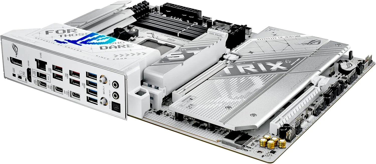مادربرد ایسوس ROG Strix X870-A Gaming WiFi AMD AM5 X870 ATX با 16+2+2 فاز قدرت، Dynamic OC Switcher، Core Flex، DDR5 AEMP، WiFi 7، 4X M.2، PCIe® 5.0، Q-Release Slim، USB4®، AI OCing & Networking