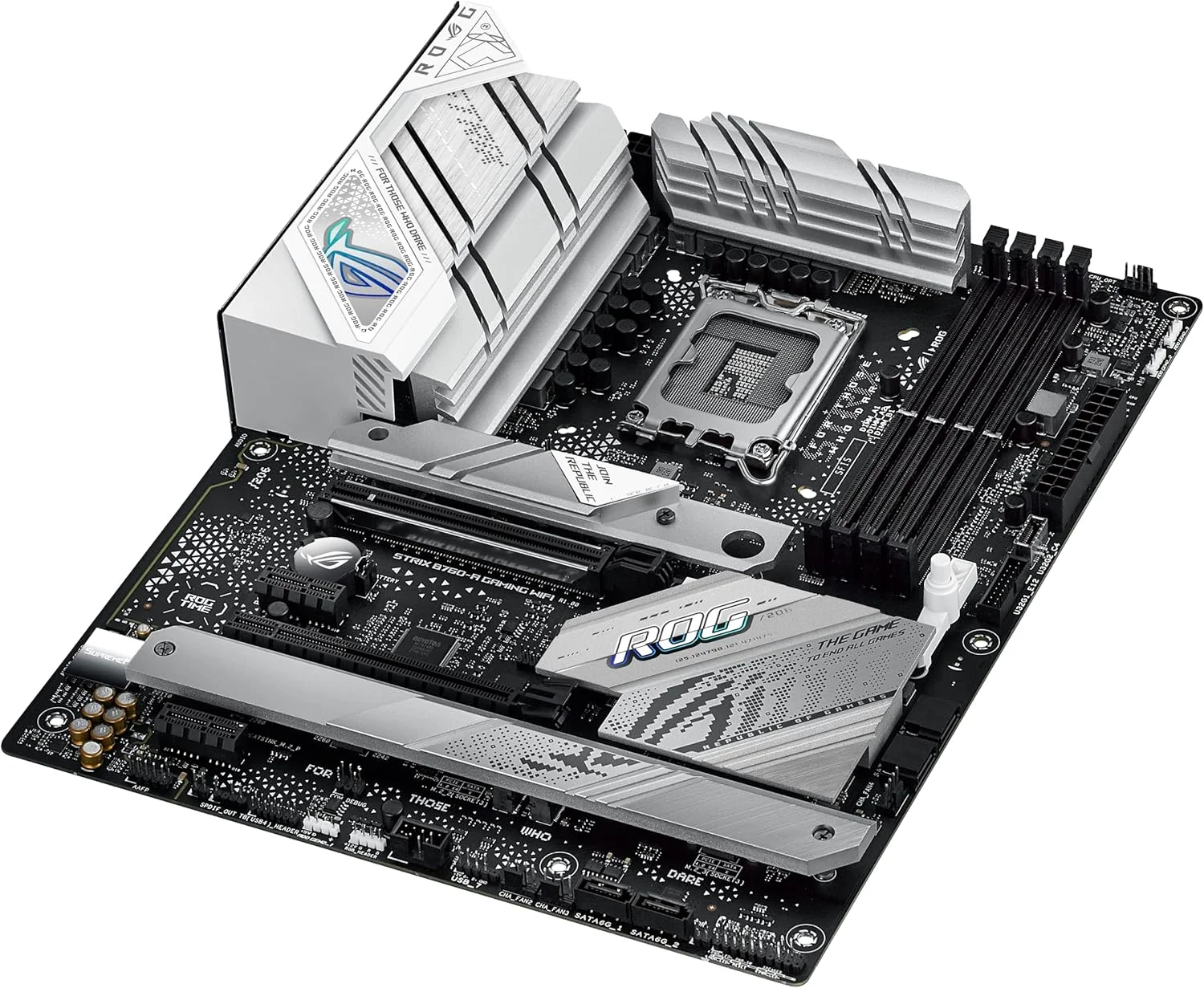 مادربرد ایسوس ROG STRIX B760-A GAMING WIFI DDR5 INTEL نسل 12 و 13 LGA1700 اترنت 2.5G وای فای 6E، 90MB1EP0-M0EAY0