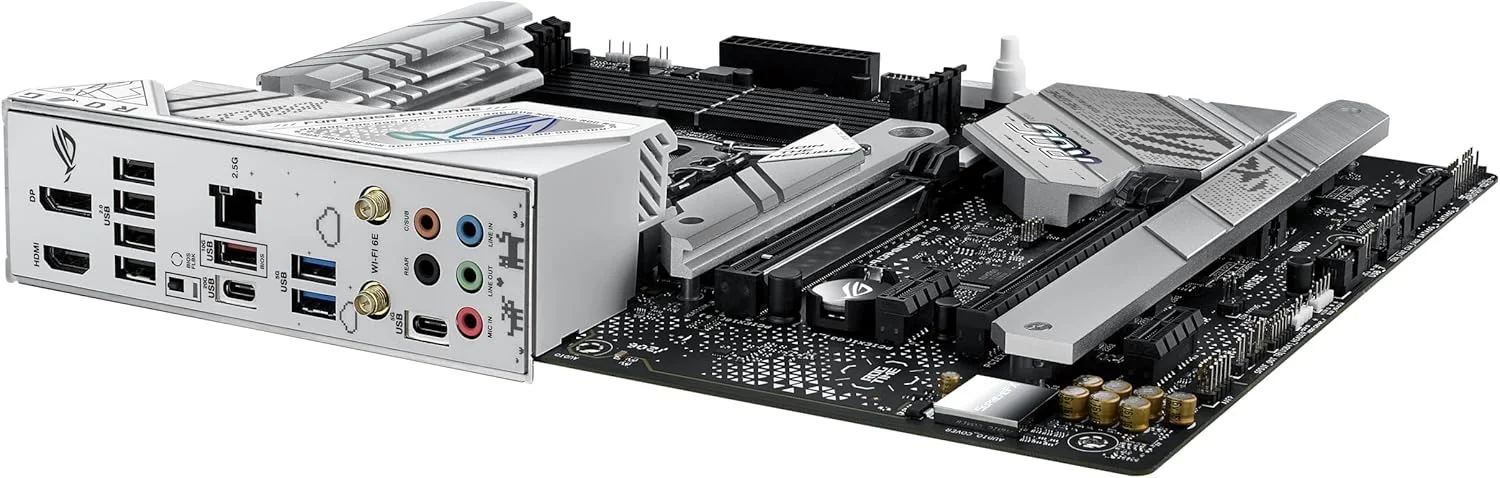 مادربرد ایسوس ROG STRIX B760-A GAMING WIFI DDR5 INTEL نسل 12 و 13 LGA1700 اترنت 2.5G وای فای 6E، 90MB1EP0-M0EAY0