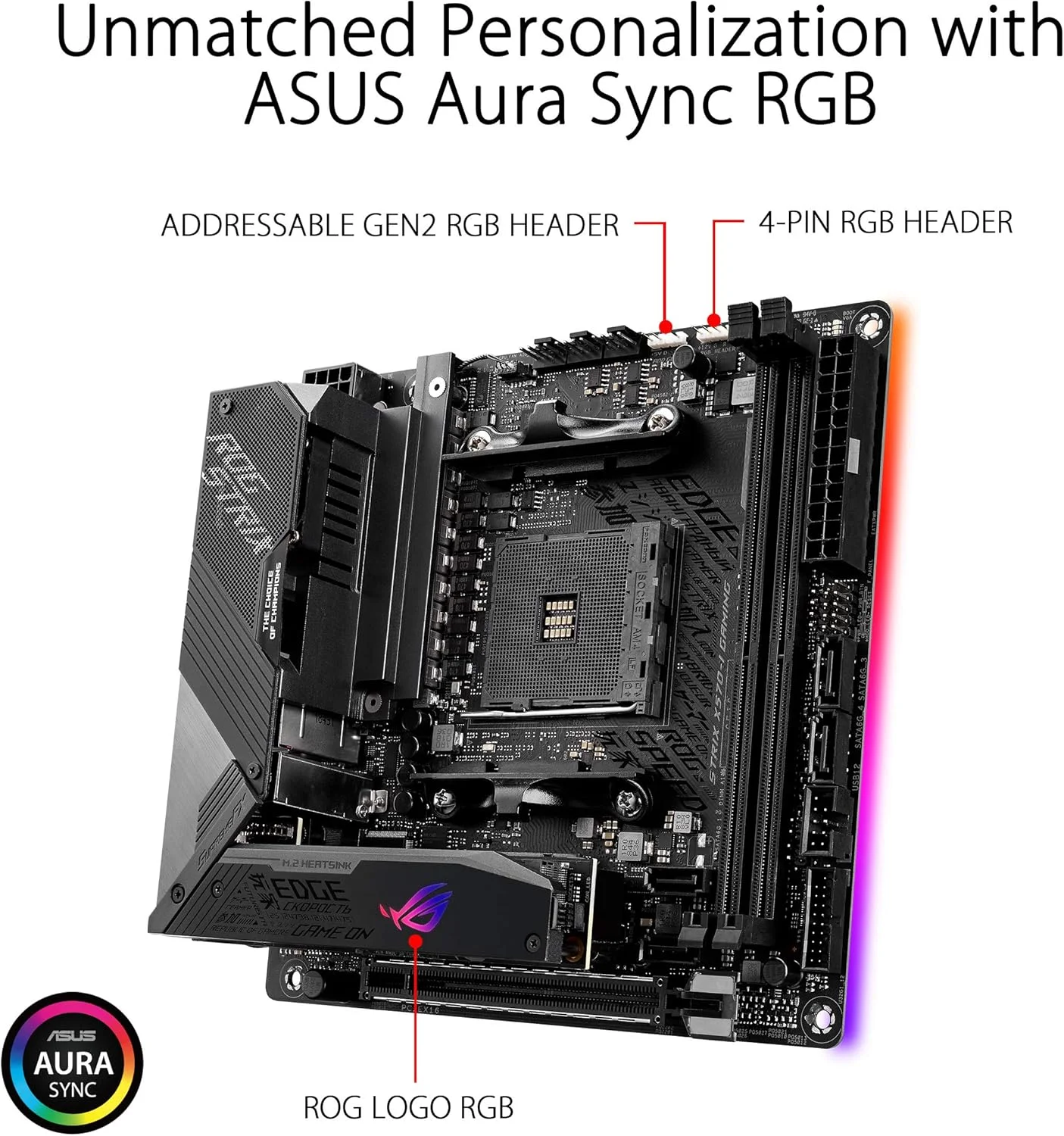 مادربرد گیمینگ ASUS ROG Strix X570-I، مادربرد گیمینگ X570 Mini-ITX، AMD Ryzen 3000 با PCIe 4.0، WiFi 6 (802.11ax)، اینتل گیگابیت اترنت، SATA 6Gb/s