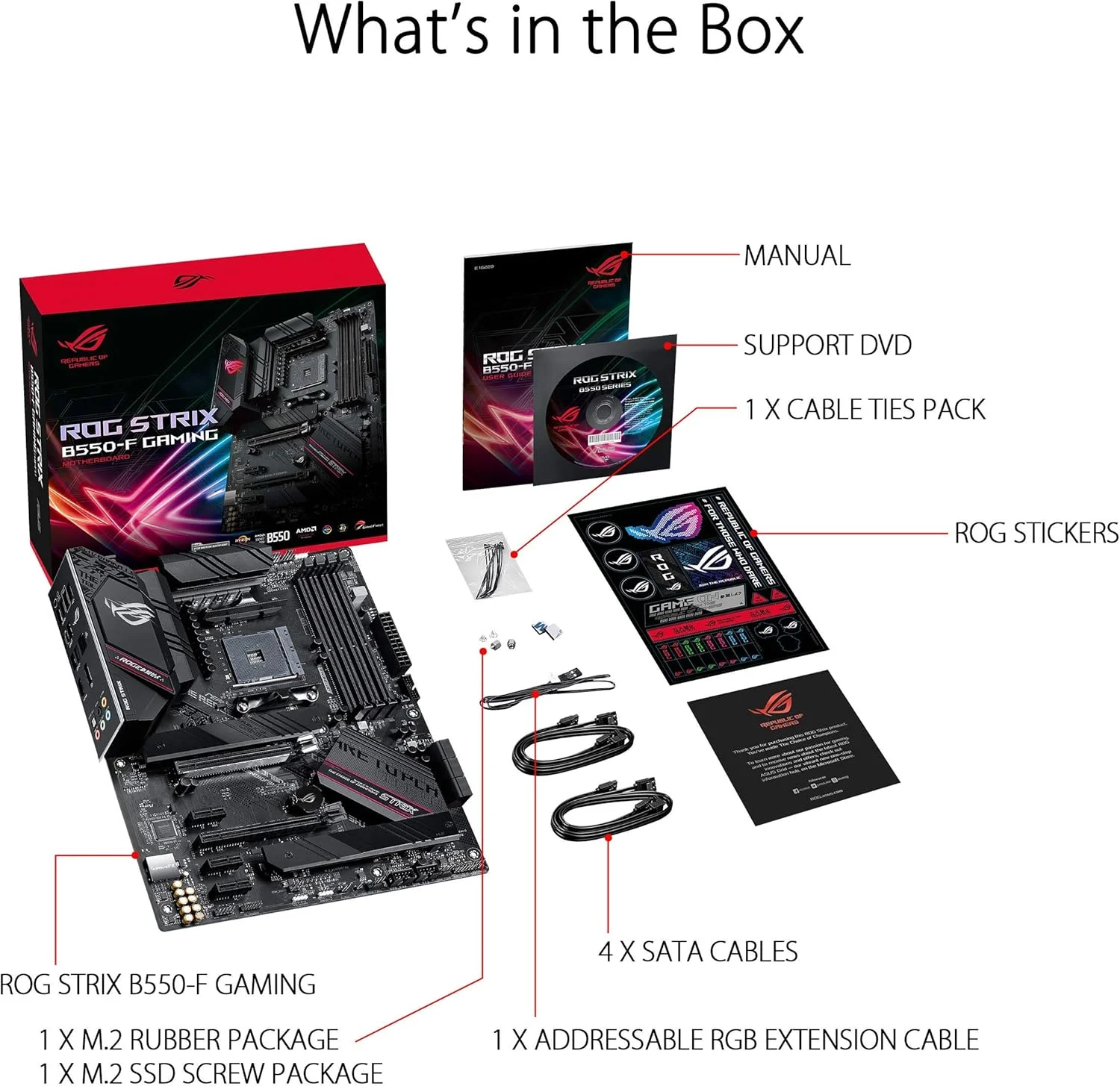 مادربرد ایسوس ROG STRIX B550-F GAMING، AMD AM4، ATX، 128 گیگابایت DDR4، 4DIMM، DP، HDMI، PCIE