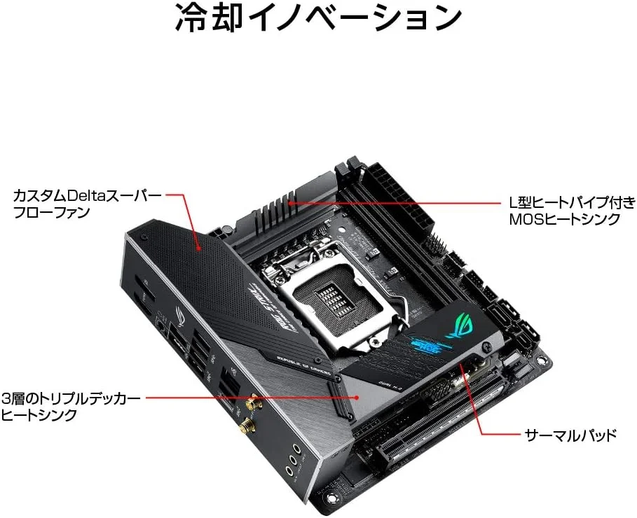 مادربرد ASUS INTEL Z490 مدل ROG STRIX Z490-I GAMING با سوکت LGA1200 [Mini-ITX]