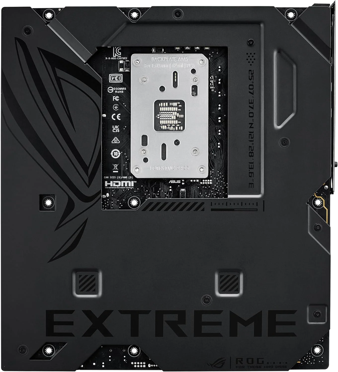 مادربرد گیمینگ ایسوس ROG Crosshair X870E Extreme سوکت AMD AM5 (Ryzen 9000، E-ATX، 3X PCIe 5.0، 2x PCIe 4.0، حافظه DDR 5، WiFi 7، اورکلاک هوش مصنوعی، PCIe Q Release، Aura Sync)