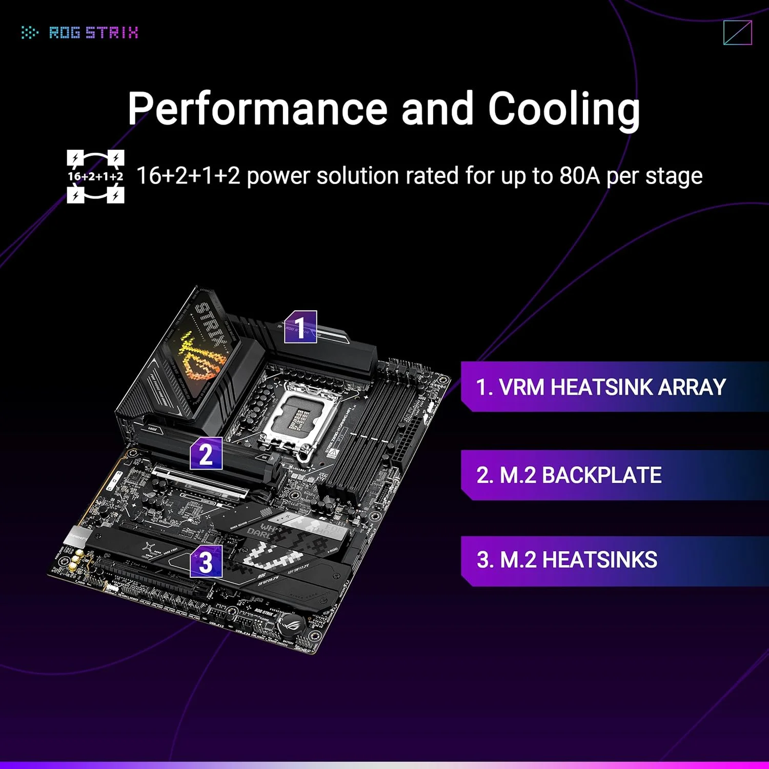 مادربرد ASUS ROG Strix Z890-H Gaming WiFi Z890 LGA 1851 ATX، آماده برای پردازنده های Intel® Core™ Ultra Series 2، دارای هوش مصنوعی پیشرفته، 16+2+1+2 فاز، DDR5، شبکه 5Gb LAN، WiFi 7، 4X M.2، PCIe 5.0، USB Type-C®، اورکلاک هوش مصنوعی