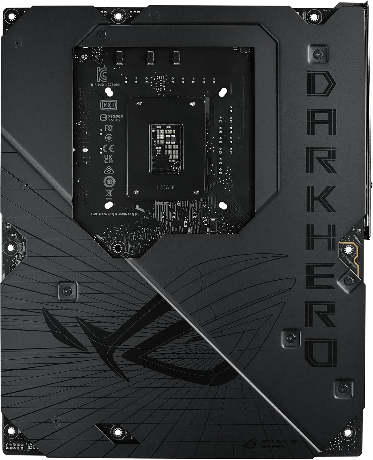 مادربرد گیمینگ ایسوس ROG Maximus Z790 Dark Hero (WiFi 7) LGA 1700 (نسل 14، 13 و 12 اینتل) ATX (PCIe 5.0x16، 5xM.2 Slots، DDR5، 2x Thunderbolt 4 Ports، USB Type-C Front-Panel)