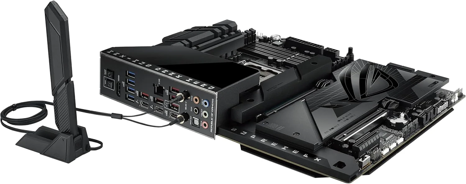مادربرد گیمینگ ایسوس ROG Maximus Z790 Dark Hero (WiFi 7) LGA 1700 (نسل 14، 13 و 12 اینتل) ATX (PCIe 5.0x16، 5xM.2 Slots، DDR5، 2x Thunderbolt 4 Ports، USB Type-C Front-Panel)