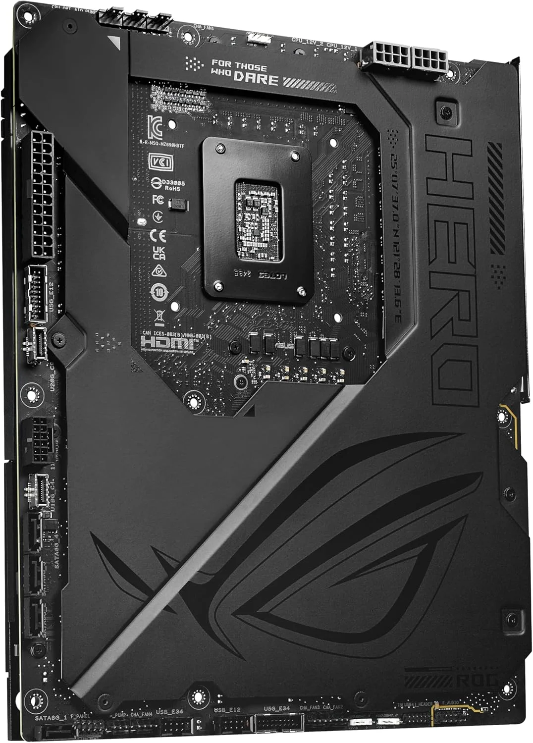 مادربرد ایسوس ROG Maximus Z890 Hero BTF Z890 LGA 1851 ATX، طراحی کانکتور مخفی، آماده برای هوش مصنوعی پیشرفته، 22+1+2 مرحله، DDR5، WiFi 7، LAN 2.5G، 6X M.2، PCIe 5.0، Thunderbolt 4، USB Type-C، هوش مصنوعی