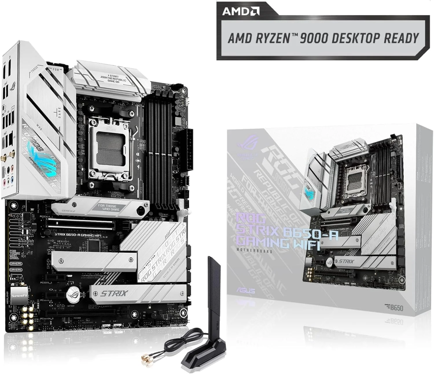 مادربرد گیمینگ ایسوس ROG Strix B650-A WiFi – سوکت AMD AM5، چیپست B650، USB 3.2 Gen 2
