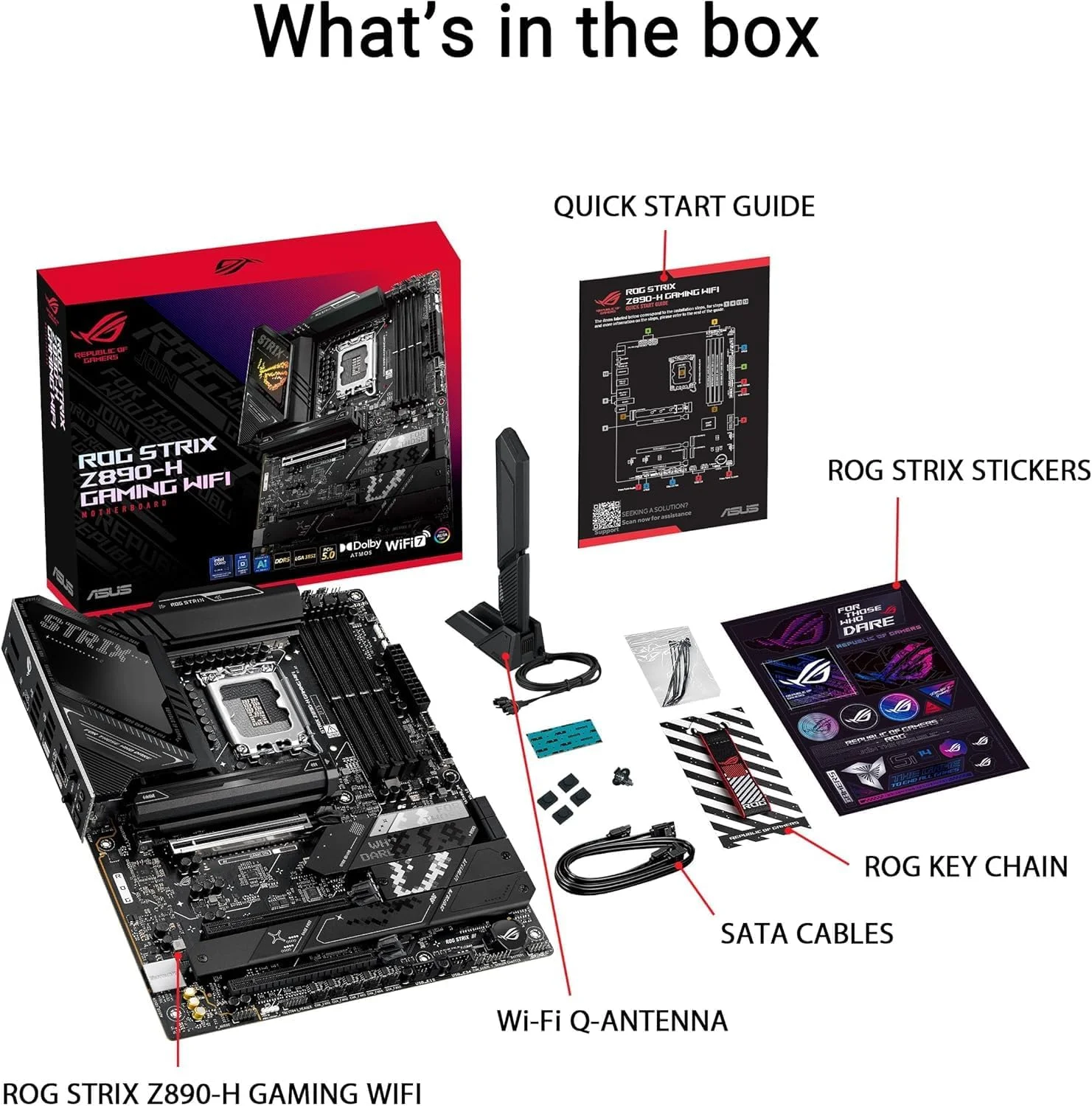 مادربرد گیمینگ ایسوس ROG Strix Z890-H WiFi – سوکت LGA 1851، چیپست Z890، فرم فاکتور ATX