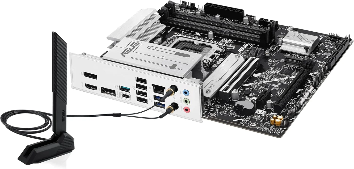 مادربرد ایسوس پرایم B860M-A WiFi-CSM با پشتیبانی از DDR5، PCIe 5.0، دو اسلات M.2، Wi-Fi 6E، اترنت 2.5 گیگابیتی، USB Type-C، DisplayPort، HDMI™ و هیت سینک M.2 برای عملکرد بهینه