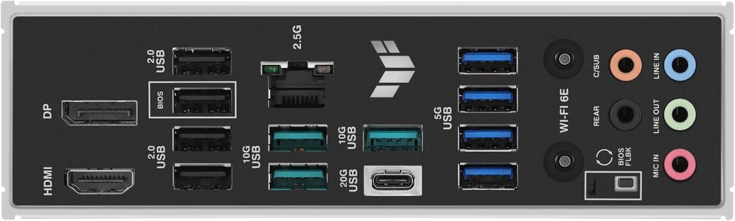 مادربرد ASUS TUF Gaming B850M-PLUS WiFi AMD AM5 B850 mATX، دارای 14+2+1 فاز DrMOS 80A، DDR5، PCIe 5.0، 3X M.2، Wi-Fi 6E، LAN 2.5Gb، DP، HDMI™، USB 10Gbps و 20Gbps Type-C®، BIOS Flashback™، Aura Sync