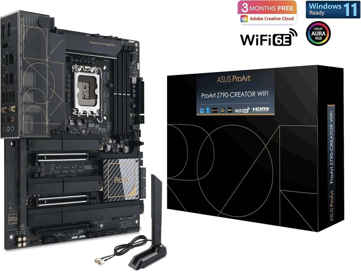 مادربرد ASUS ProArt Z790-Creator WiFi 6E LGA 1700 (نسل 12 و 13 اینتل) ATX برای تولید محتوا (PCIe 5.0، DDR5، 2x Thunderbolt™ 4، LAN 10G و 2.5G، 4xM.2/NVMe SSD، پنل جلویی USB 3.2 Gen2x2 Type-C) مادربرد ASUS ProArt Z790-Creator WiFi 6E LGA 1700 (نسل 12 و 13 اینتل) ATX برای تولید محتوا (PCIe 5.0، DDR5، 2x Thunderbolt™ 4، LAN 10G و 2.5G، 4xM.2/NVMe SSD، پنل جلویی USB 3.2 Gen2x2 Type-C)