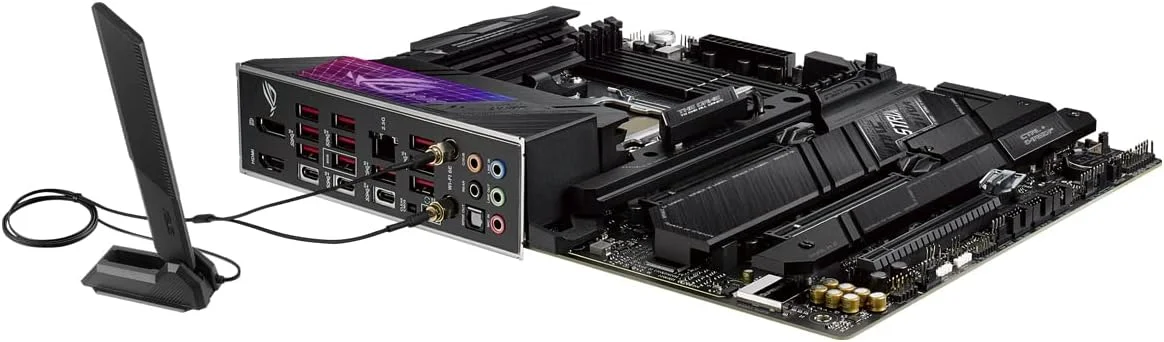 مادربرد گیمینگ ایسوس ROG Strix X670E-E Gaming WiFi 6E سوکت AM5، LGA 1718، Ryzen 7000 ATX، دارای 18+2 فاز قدرت، PCIe 5.0، DDR5، 4 اسلات M.2، USB 3.2 Gen 2x2، WiFi 6E، PCIe Slot Q-Release - مشکی مادربرد گیمینگ ایسوس ROG Strix X670E-E Gaming WiFi 6E سوکت AM5، LGA 1718، Ryzen 7000 ATX، دارای 18+2 فاز قدرت، PCIe 5.0، DDR5، 4 اسلات M.2، USB 3.2 Gen 2x2، WiFi 6E، PCIe Slot Q-Release - مشکی