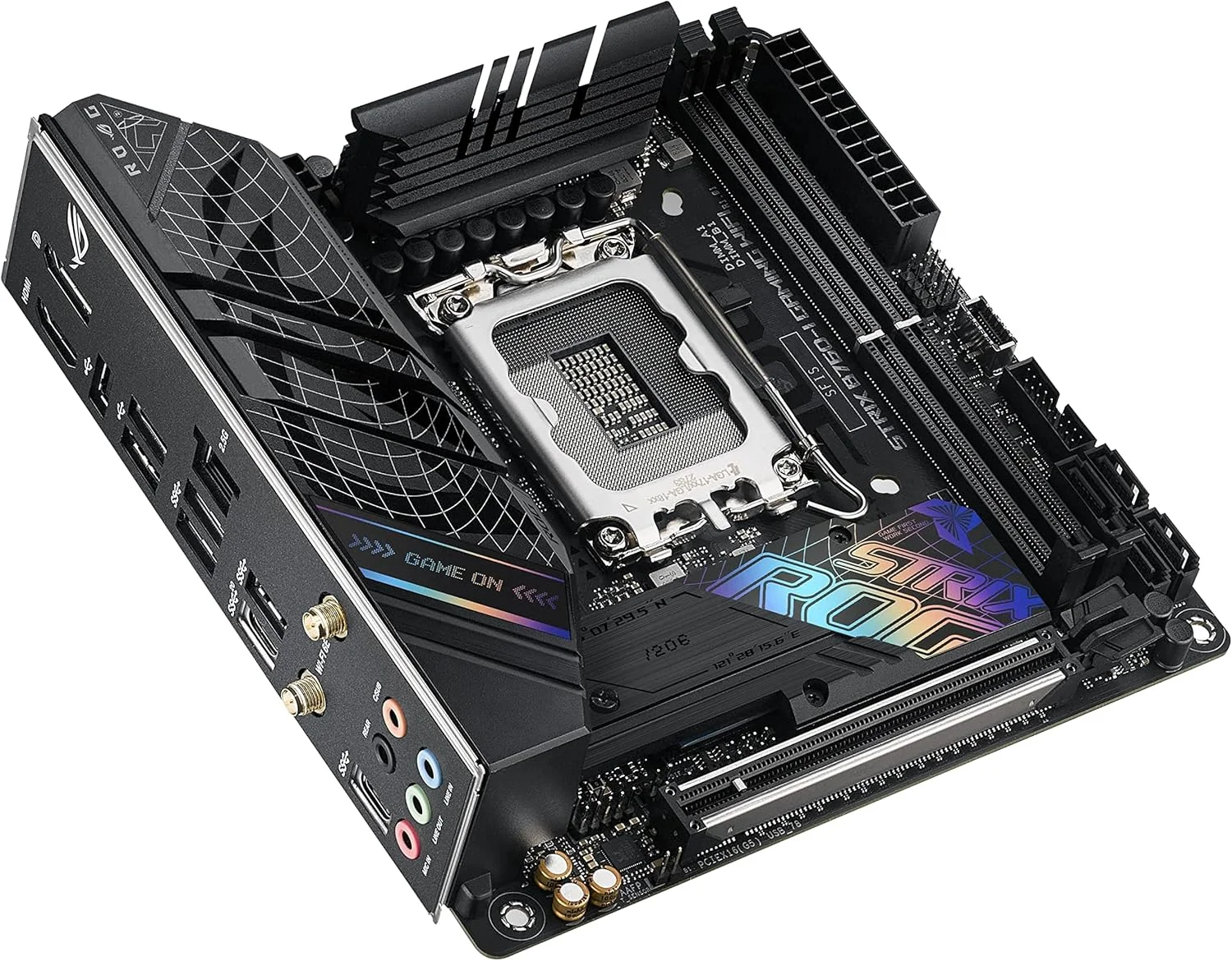 مادربرد ایسوس ROG STRIX B760I GAMING WIFI، خانواده پردازنده Intel، سوکت پردازنده LGA1700، اسلات حافظه DDR5 DIMM، 2 اسلات حافظه، رابط هارد دیسک پشتیبانی شده SATA M.2، تعداد SATA مادربرد ایسوس ROG STRIX B760I GAMING WIFI، خانواده پردازنده Intel، سوکت پردازنده LGA1700، اسلات حافظه DDR5 DIMM، 2 اسلات حافظه، رابط هارد دیسک پشتیبانی شده SATA M.2، تعداد SATA