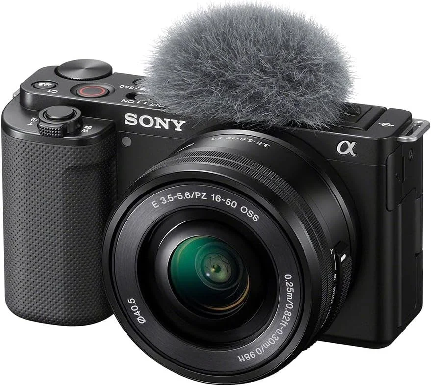دوربین دیجیتال ولاگ Sony Alpha ZV-E10L با لنز قابل تعویض، سنسور بزرگ APS-C Exmor CMOS با رزولوشن 24.2 مگاپیکسل به همراه لنز 16-50 میلی‌متری، 24.2 مگاپیکسل، مشکی