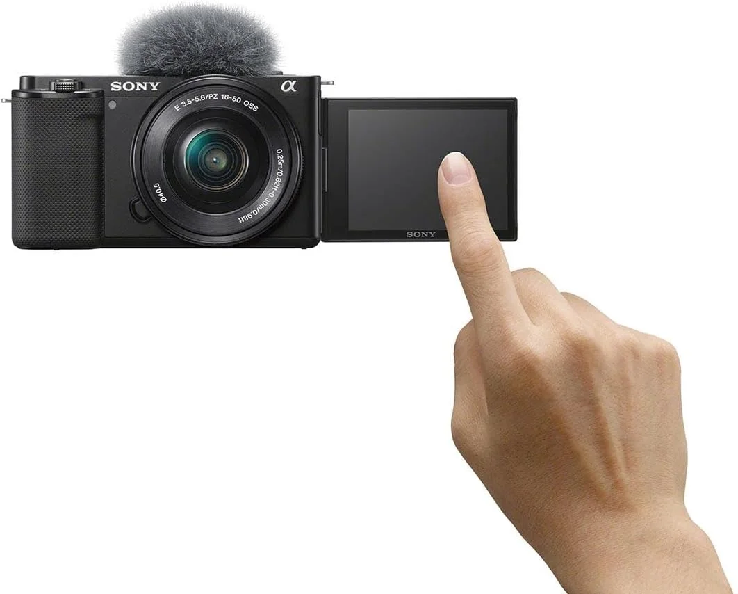 دوربین دیجیتال ولاگ Sony Alpha ZV-E10L با لنز قابل تعویض، سنسور بزرگ APS-C Exmor CMOS با رزولوشن 24.2 مگاپیکسل به همراه لنز 16-50 میلی‌متری، 24.2 مگاپیکسل، مشکی