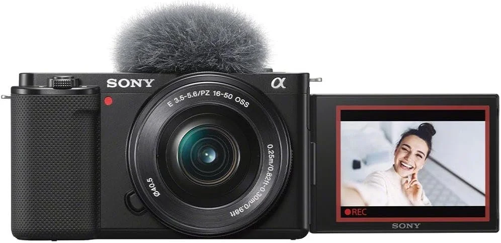 دوربین دیجیتال ولاگ Sony Alpha ZV-E10L با لنز قابل تعویض، سنسور بزرگ APS-C Exmor CMOS با رزولوشن 24.2 مگاپیکسل به همراه لنز 16-50 میلی‌متری، 24.2 مگاپیکسل، مشکی