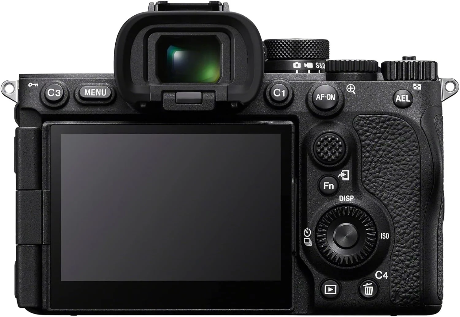 دوربین بدون آینه فول فریم Sony Alpha 7R V با سنسور 61.0 مگاپیکسلی Exmor R CMOS با نور پس زمینه، مشکی