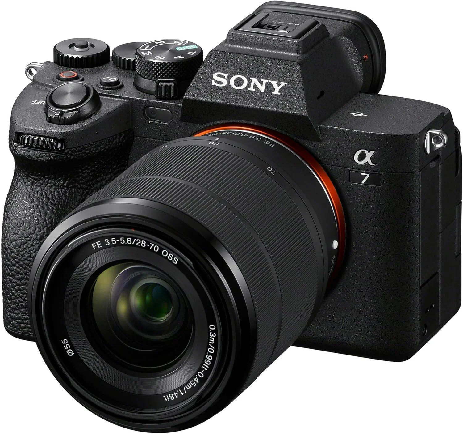 کیت دوربین بدون آینه سونی Alpha 7 IV (28-70mm) - مشکی - فول فریم 33 مگاپیکسل - فیلمبرداری 4K60p - لرزشگیر 5 محوره - پردازنده BIONZ XR - فوکوس خودکار هیبریدی سریع 759 نقطه ای - فوکوس خودکار چشم در زمان واقعی