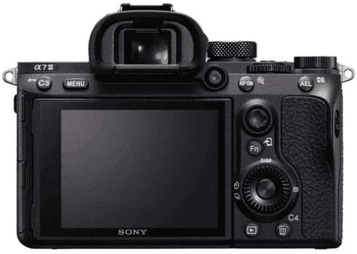 دوربین بدون آینه فول فریم سونی آلفا A7 III با سنسور CMOS فول فریم 35 میلی متری با طراحی نور پس زمینه، مدل Ilce7M3 - مشکی، فقط بدنه