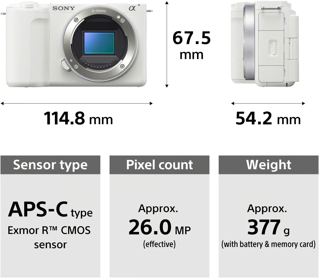 کیت دوربین Alpha ZV-E10 II سونی، بدنه + لنز، دوربین ولاگ APS-C با لنز قابل تعویض، با لنز 16-50 میلیمتری، 26.0 مگاپیکسل، سنسور Exmor CMOS، سفید، مدل امارات کیت دوربین Alpha ZV-E10 II سونی، بدنه + لنز، دوربین ولاگ APS-C با لنز قابل تعویض، با لنز 16-50 میلیمتری، 26.0 مگاپیکسل، سنسور Exmor CMOS، سفید، مدل امارات