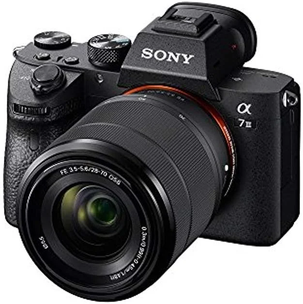 دوربین بدون آینه فول فریم Sony a7 III با لنز اپتیکال 28-70 میلی‌متری و LCD (مشکی، 3 اینچ)
