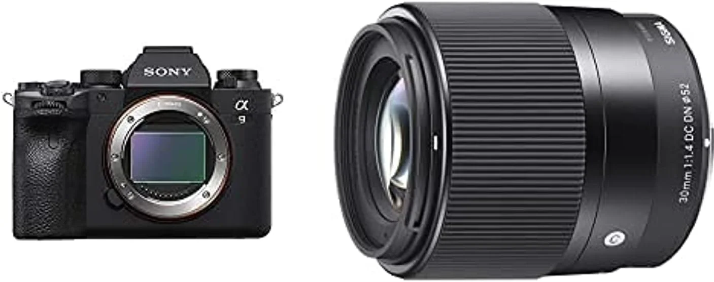 دوربین بدون آینه سونی A9II با حسگر فول فریم 24.2 مگاپیکسل مدل ILCE9M2 (فقط بدنه) به همراه لنز سیگما 30mm F1.4 Contemporary DC DN برای سونی E