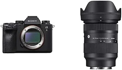 دوربین بدون آینه سونی A9II با حسگر فول فریم 24.2 مگاپیکسل مدل ILCE9M2 (فقط بدنه) به همراه لنز سیگما 28-70mm F2.8 DG DN Contemporary برای دوربین های سونی E-Mount
