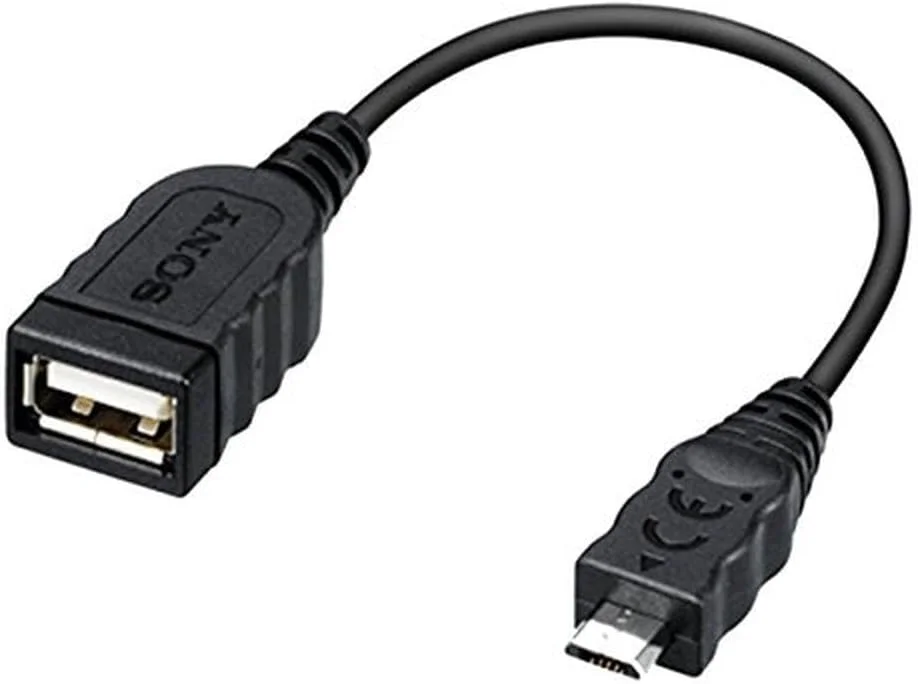 کابل آداپتور USB سونی VMCUAM2 به طول 10 سانتی متر، مشکی کابل آداپتور USB سونی VMCUAM2 به طول 10 سانتی متر، مشکی