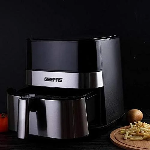 سرخ کن هوا Geepas 1700W - سرخ کن های هوا گرم، سرخ کن برقی 5 لیتری با صفحه لمسی دیجیتال و پیش گرمایش، تایمر 60 دقیقه ای، نمایشگر LED، خاموش شدن خودکار "حداقل 1 سال گارانتی سازنده" سرخ کن هوا Geepas 1700W - سرخ کن های هوا گرم، سرخ کن برقی 5 لیتری با صفحه لمسی دیجیتال و پیش گرمایش، تایمر 60 دقیقه ای، نمایشگر LED، خاموش شدن خودکار "حداقل 1 سال گارانتی سازنده"