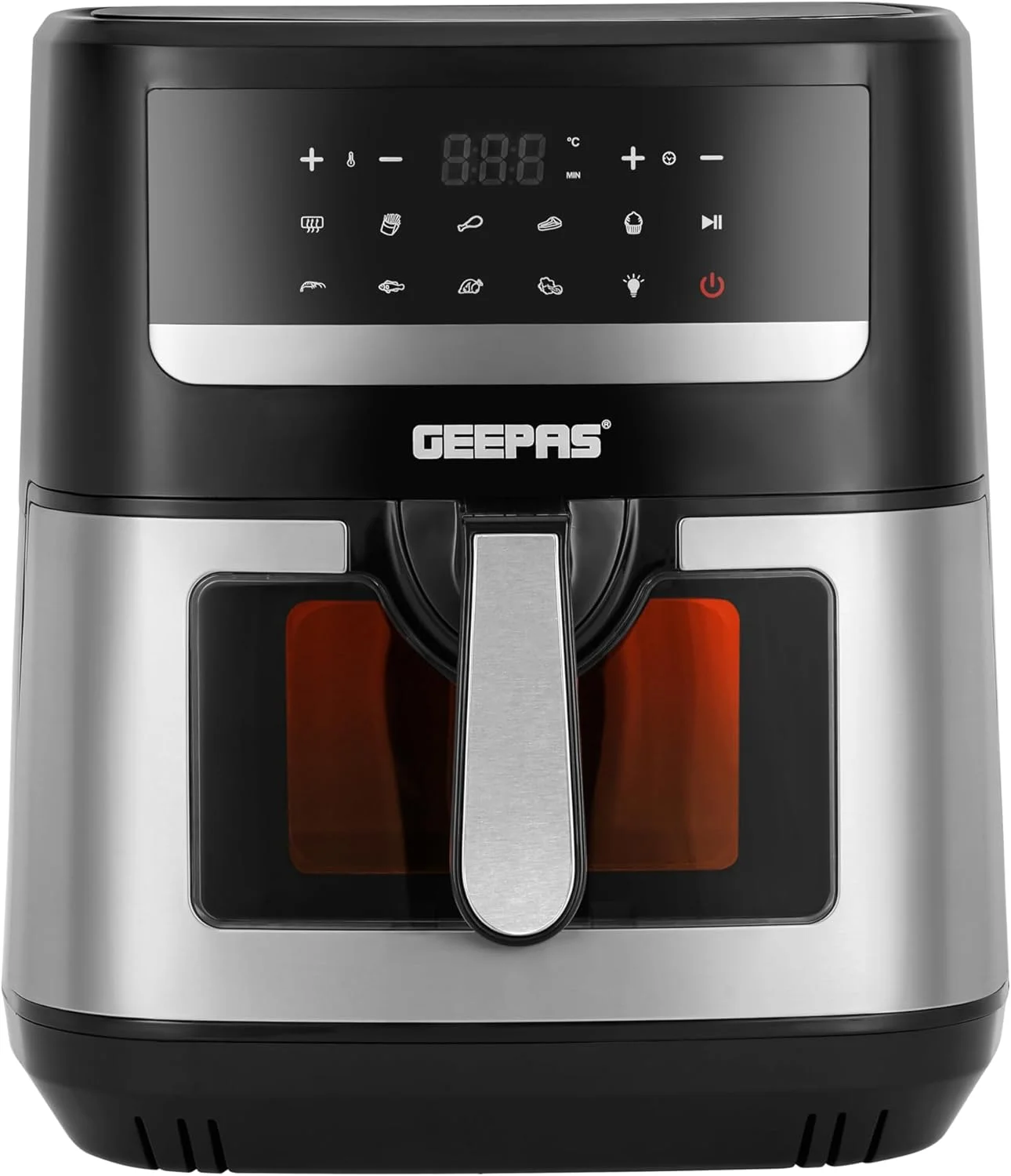 سرخ کن هوا دوگانه دیجیتال Geepas مدل GAF37544 | 2150 وات، ظرفیت 9.2 لیتر | پخت و پز بدون روغن، 9 برنامه از پیش تعیین شده | صفحه کنترل لمسی، تایمر و کنترل دما، سبد نچسب سرخ کن هوا دوگانه دیجیتال Geepas مدل GAF37544 | 2150 وات، ظرفیت 9.2 لیتر | پخت و پز بدون روغن، 9 برنامه از پیش تعیین شده | صفحه کنترل لمسی، تایمر و کنترل دما، سبد نچسب