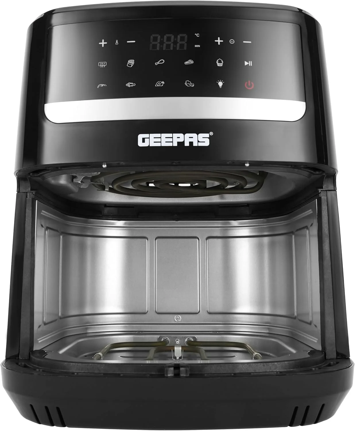 سرخ کن هوا دوگانه دیجیتال Geepas مدل GAF37544 | 2150 وات، ظرفیت 9.2 لیتر | پخت و پز بدون روغن، 9 برنامه از پیش تعیین شده | صفحه کنترل لمسی، تایمر و کنترل دما، سبد نچسب سرخ کن هوا دوگانه دیجیتال Geepas مدل GAF37544 | 2150 وات، ظرفیت 9.2 لیتر | پخت و پز بدون روغن، 9 برنامه از پیش تعیین شده | صفحه کنترل لمسی، تایمر و کنترل دما، سبد نچسب