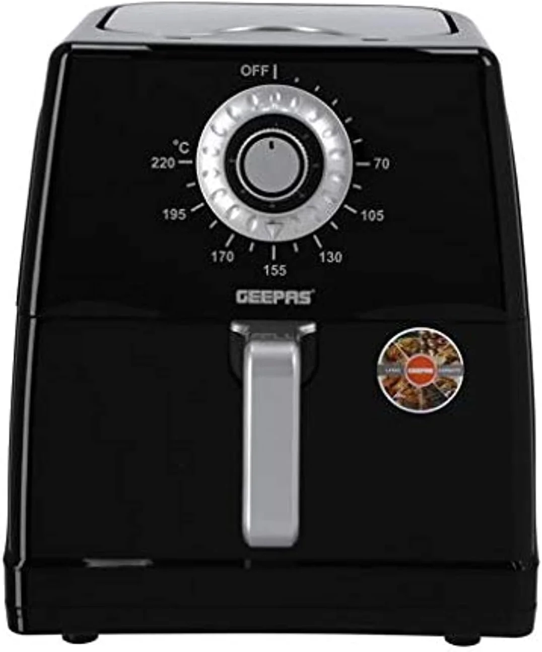 سرخ کن هواپز جیپاس 8 لیتری 1700 وات مدل GAF37520 - سبد نچسب قابل حمل با دسته راحت | تایمر 60 دقیقه ای با دکمه کنترل دما