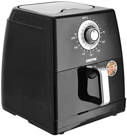 سرخ کن هواپز جیپاس 8 لیتری 1700 وات مدل GAF37520 - سبد نچسب قابل حمل با دسته راحت | تایمر 60 دقیقه ای با دکمه کنترل دما