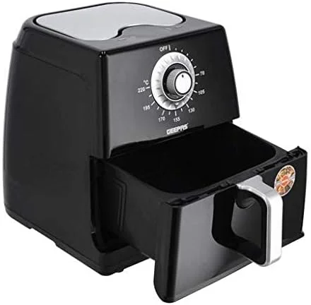 سرخ کن هواپز جیپاس 8 لیتری 1700 وات مدل GAF37520 - سبد نچسب قابل حمل با دسته راحت | تایمر 60 دقیقه ای با دکمه کنترل دما