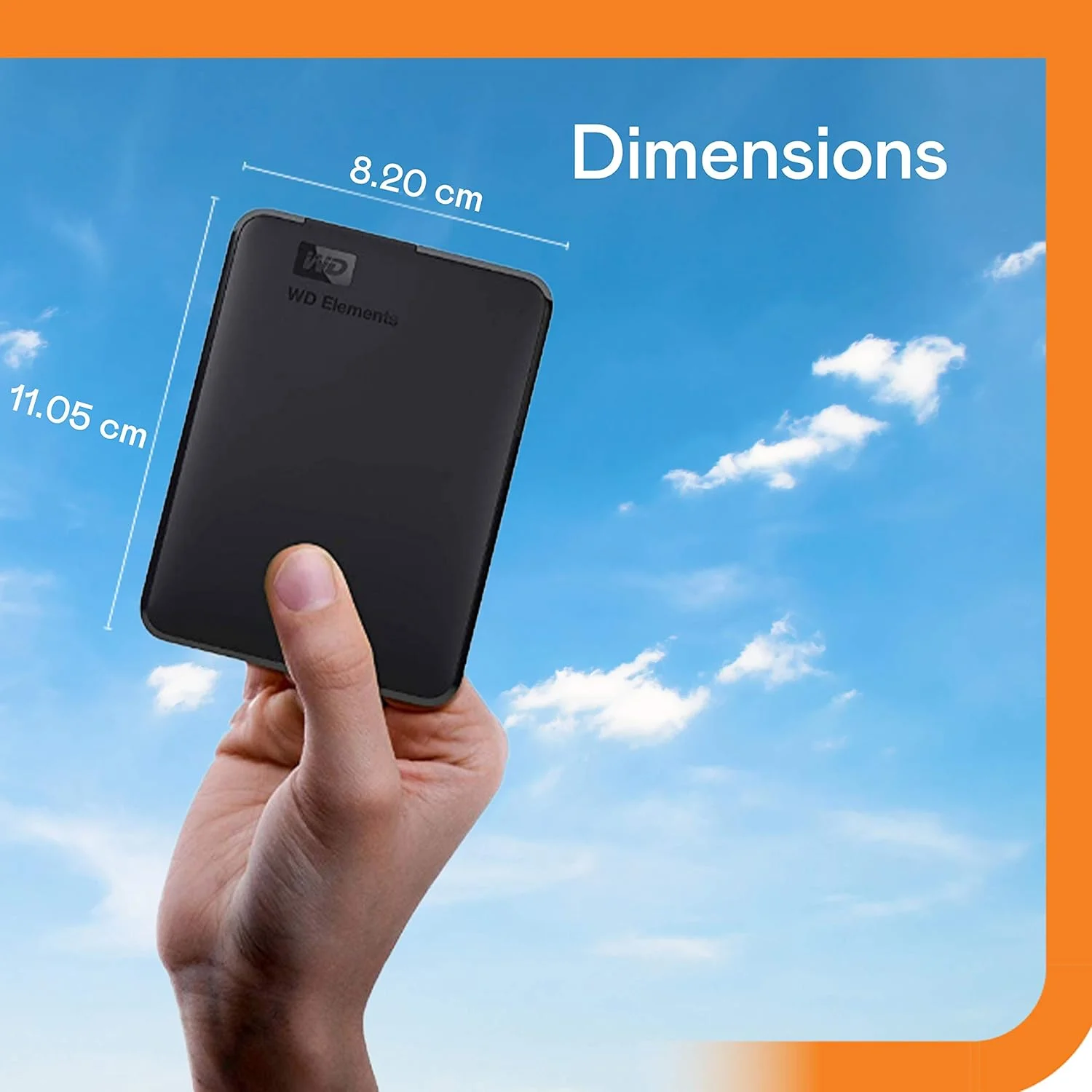 هارد اکسترنال قابل حمل وسترن دیجیتال Elements با ظرفیت 6 ترابایت برای ویندوز، USB 3.2 Gen 1/USB 3.0 برای کامپیوتر و مک، آماده استفاده - مدل WDBHJS0060BBK-WESN