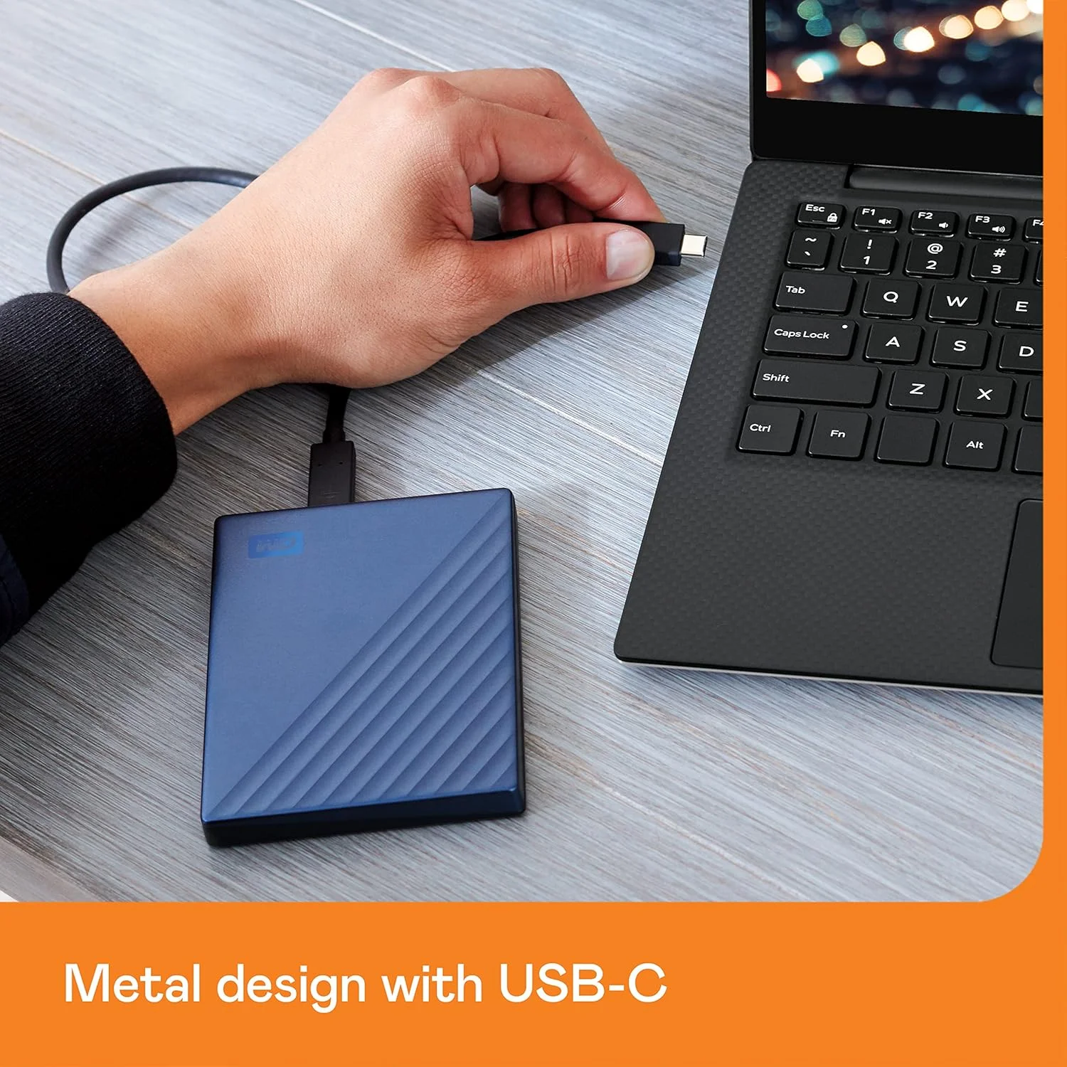 هارد اکسترنال قابل حمل وسترن دیجیتال مدل My Passport Ultra با ظرفیت 5 ترابایت، رنگ آبی، سازگار با USB-C و USB 3.1 - BFTM0050BBL-WESN هارد اکسترنال قابل حمل وسترن دیجیتال مدل My Passport Ultra با ظرفیت 5 ترابایت، رنگ آبی، سازگار با USB-C و USB 3.1 - BFTM0050BBL-WESN