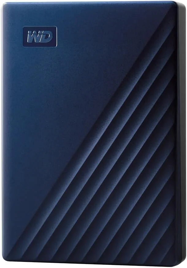 هارد اکسترنال قابل حمل دبلیو دی My Passport برای مک - 4 ترابایت - آبی، USB-C/USB-A - Wdba2F0040Bbl-Wesn