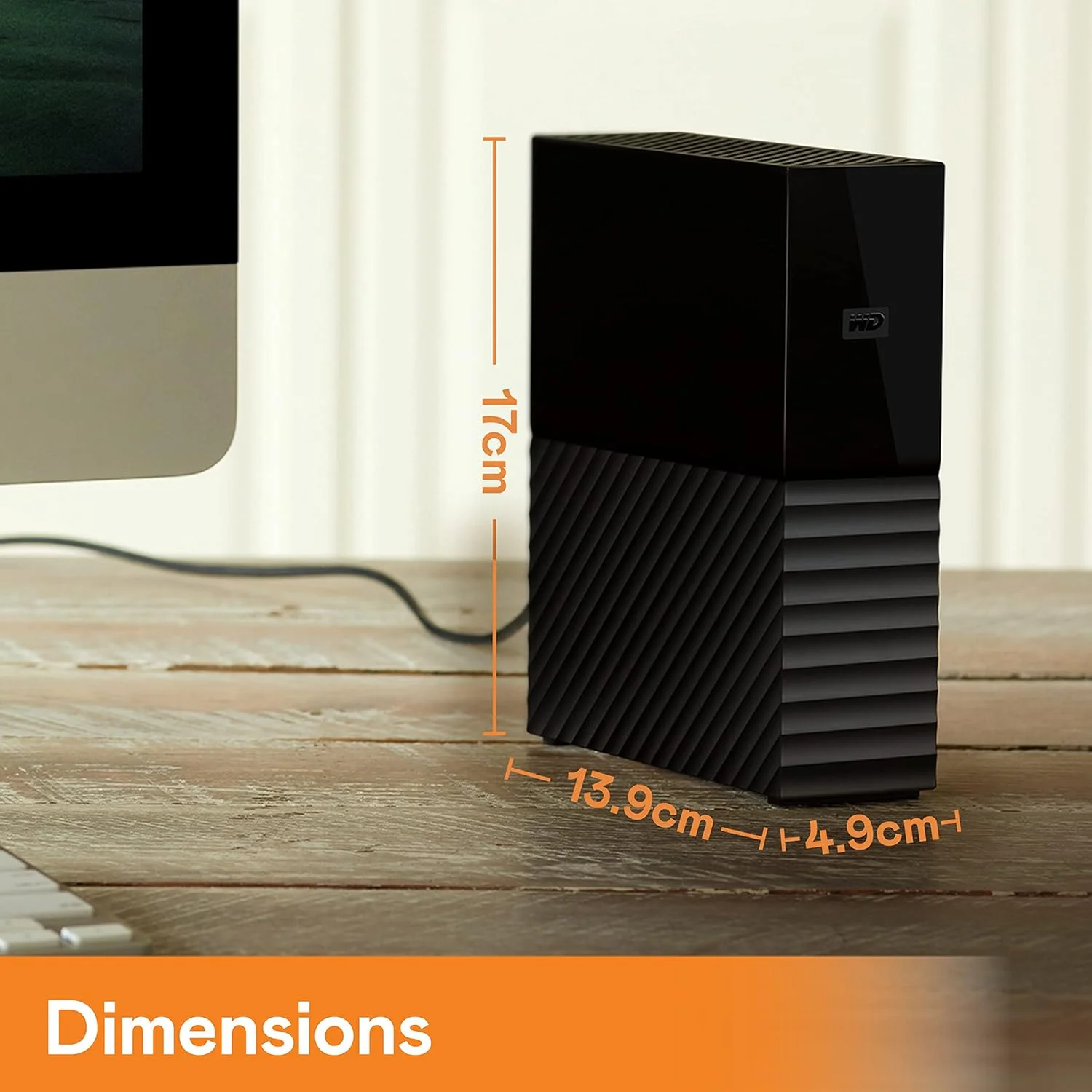 هارد اکسترنال دسکتاپ 18 ترابایتی وسترن دیجیتال مدل My Book، USB 3.0، هارد دیسک اکسترنال با محافظت از رمز عبور و نرم افزار پشتیبان گیری خودکار - WDBBGB0180HBK-NESN