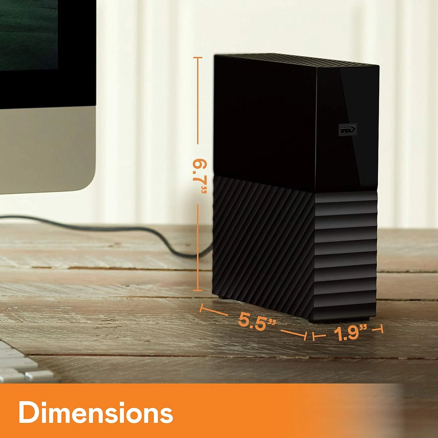 هارد اکسترنال دسکتاپ 18 ترابایتی وسترن دیجیتال مدل My Book، USB 3.0، هارد دیسک اکسترنال با محافظت از رمز عبور و نرم افزار پشتیبان گیری خودکار - WDBBGB0180HBK-NESN