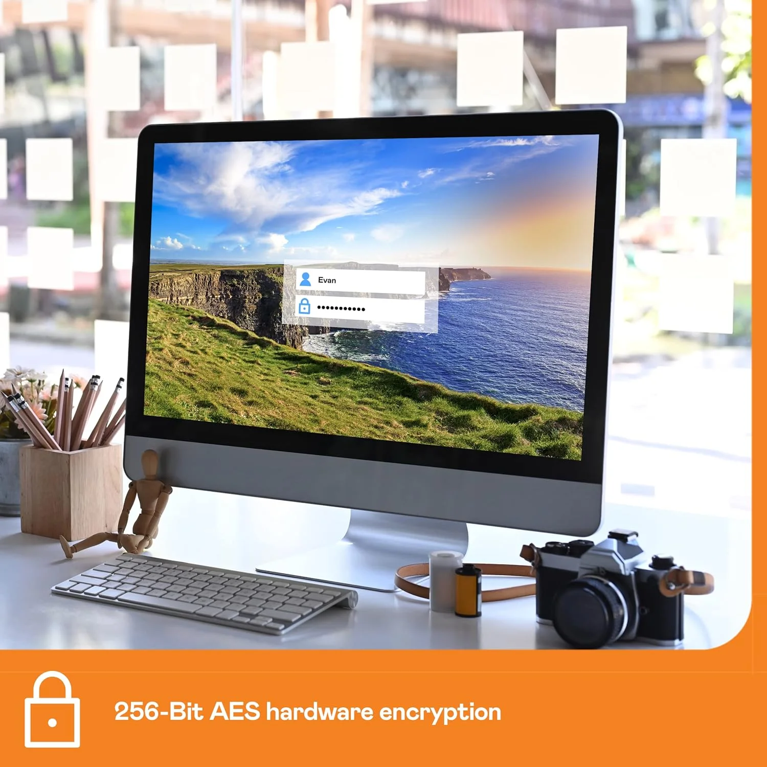 هارد اکسترنال دسکتاپ 18 ترابایتی وسترن دیجیتال مدل My Book، USB 3.0، هارد دیسک اکسترنال با محافظت از رمز عبور و نرم افزار پشتیبان گیری خودکار - WDBBGB0180HBK-NESN