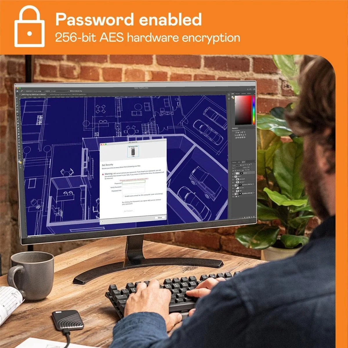 هارد SSD اکسترنال وسترن دیجیتال مدل My Passport با ظرفیت 4 ترابایت، فناوری NVMe، پورت USB-C، سرعت خواندن تا 1050 مگابایت بر ثانیه و سرعت نوشتن تا 1000 مگابایت بر ثانیه. سازگار با PC، Xbox، PlayStation، رنگ خاکستری فضایی